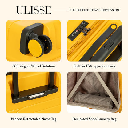 Bric's 28" Expandable Spinner Suitcase - Travel Luggage with TSA-Approved Lock and Hard Shell Exterior - B|Y Ulisse - Mango