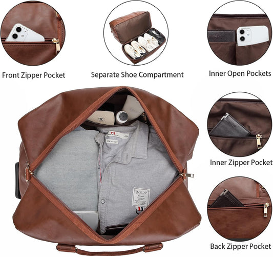 seyfocnia Rolling Duffle with Wheels, Duffle Bag for Travel Women Carry On Luggage Wheeled Overnight Weekender Bag Men