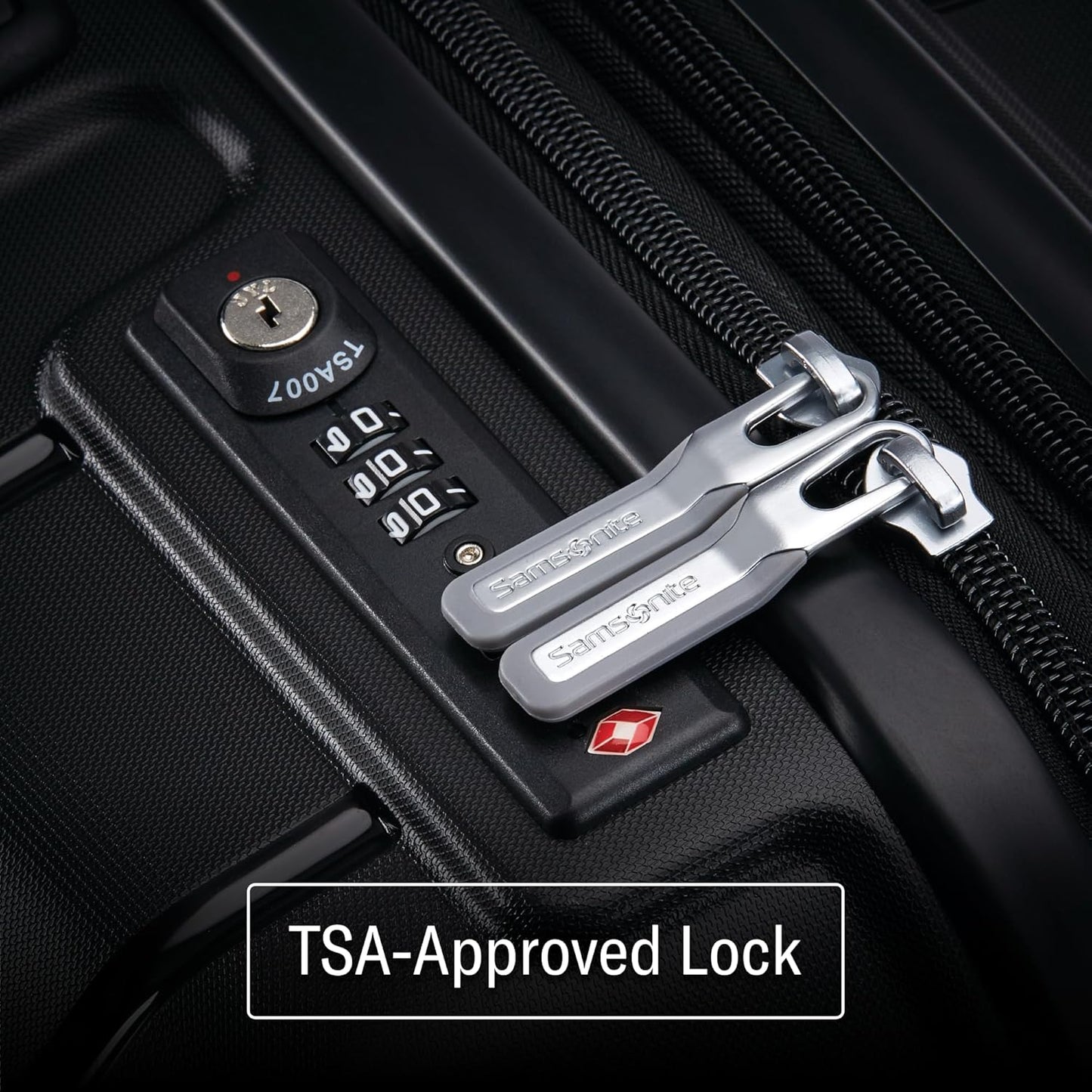 Samsonite Freeform Large Checked Luggage with Dual 360° Spinner Wheels - TSA Lock, Airline-Approved - Lightweight Durable Polypropylene Expandable Hardshell - Merlot