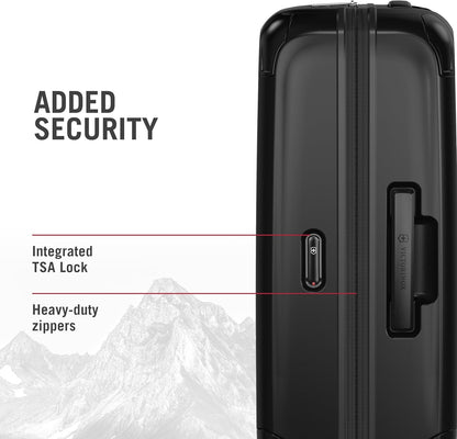 Victorinox Spectra 3.0 Frequent Flyer Plus Carry-On - Modern Hardside Carry-On Luggage - Rolling Suitcase with Spinner Wheels - Holds Travel Accessories - 45 Liters, Black
