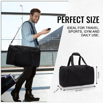 Jetstream Heavy Duty Multi Pocket Durable Sports Gym Equipment Travel Duffel Bag