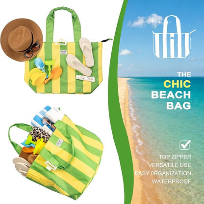 Beach Bags Waterproof Sandproof, XL Large Pool Tote Bag - Image 7