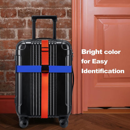 Luggage Straps for Suitcases TSA Approved Travel Belt 4 Pack by Chelmon (Mixed Colors)