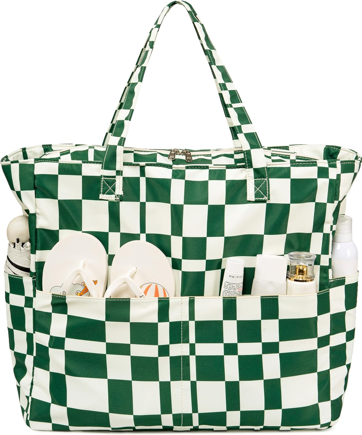 Waterproof Beach Tote Pool Bags for Women Ladies Extra Large Gym Tote Carry On Bag With Wet Compartment for Weekender Travel