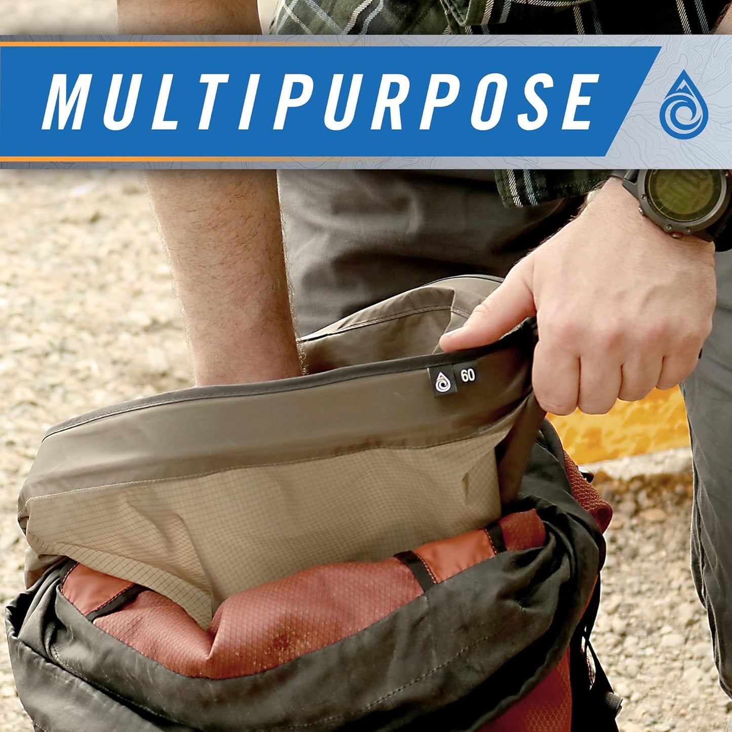 AquaQuest Rogue Dry Bag – 100L Olive Drab – 100% Waterproof Roll Top – Boating Dry Bag