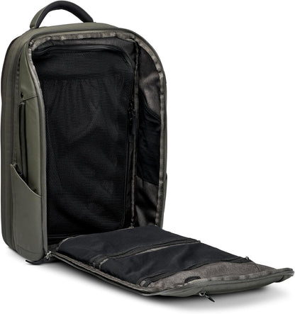 NOMATIC 14L Travel Pack - Water Resistant Laptop Bag - TSA-Ready Expandable Backpack (Olive)