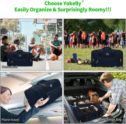 Sports Duffel Bag 20 inch for Travel Gym - Navy Blue