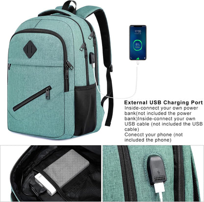 BIKROD Backpack for Girls Women, School Backpack for Teen Boys, Lightweight Casual High School Bookbag, Daily-use Travel Laptop Backpack with USB Charging Port Fits 15.6 Inch Notebook