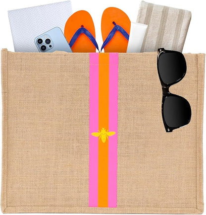 Large Beach Bag Jute Woven Tote - Image 7