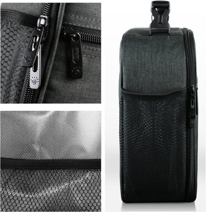 Hap Tim Insulated Lunch Box for Men, Reusable Lunch Bag for Women, Spacious Lunchbox Adult, Dark grey (18654-DG)