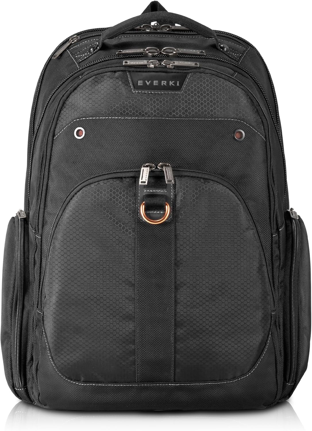 EVERKI 32L Atlas Business Laptop Backpack – Adjustable Compartment for Work, Travel-Friendly Business & Office Backpack for Men & Women, College, Durable Computer Bag, Fits 13"-17.3", Black