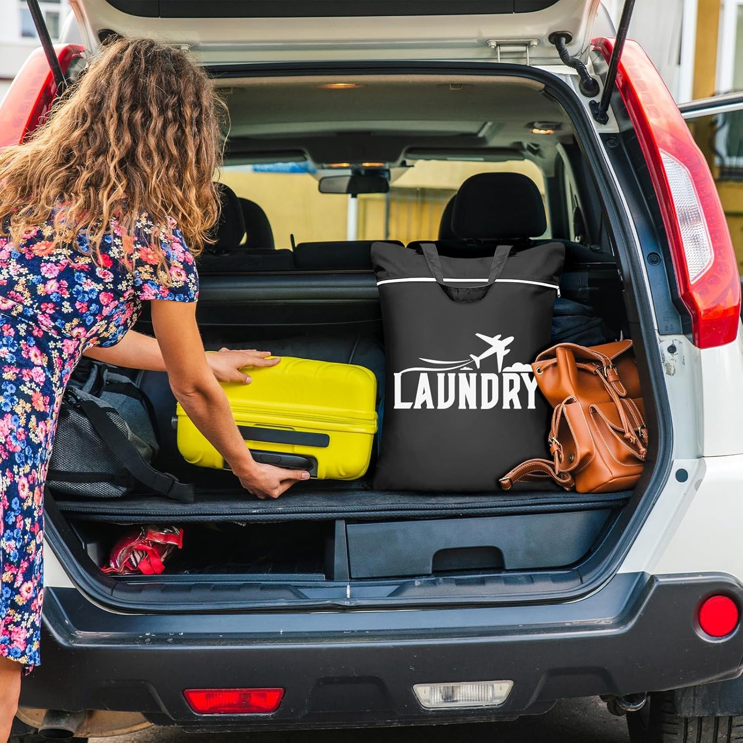 2 Pcs Large Travel Laundry Bag - Washable Waterproof Wet Bag for Dirty Clothes, Swimsuit, Workout, Gym, Swimming Pool, Yoga, College Dorm (Black+Blue)