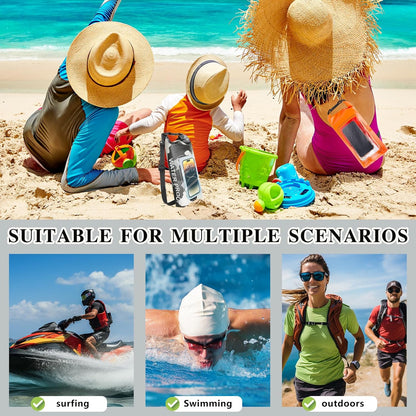 IP68 Waterproof Dry Bag, 2L - Roll Top Waterproof Pool Bag，Dry Bags for Kayaking Waterproof-w/Phone Pouch,Large Waterproof Phone Pouch,Boating & Kayak Accessories Camping (Gray 2L)