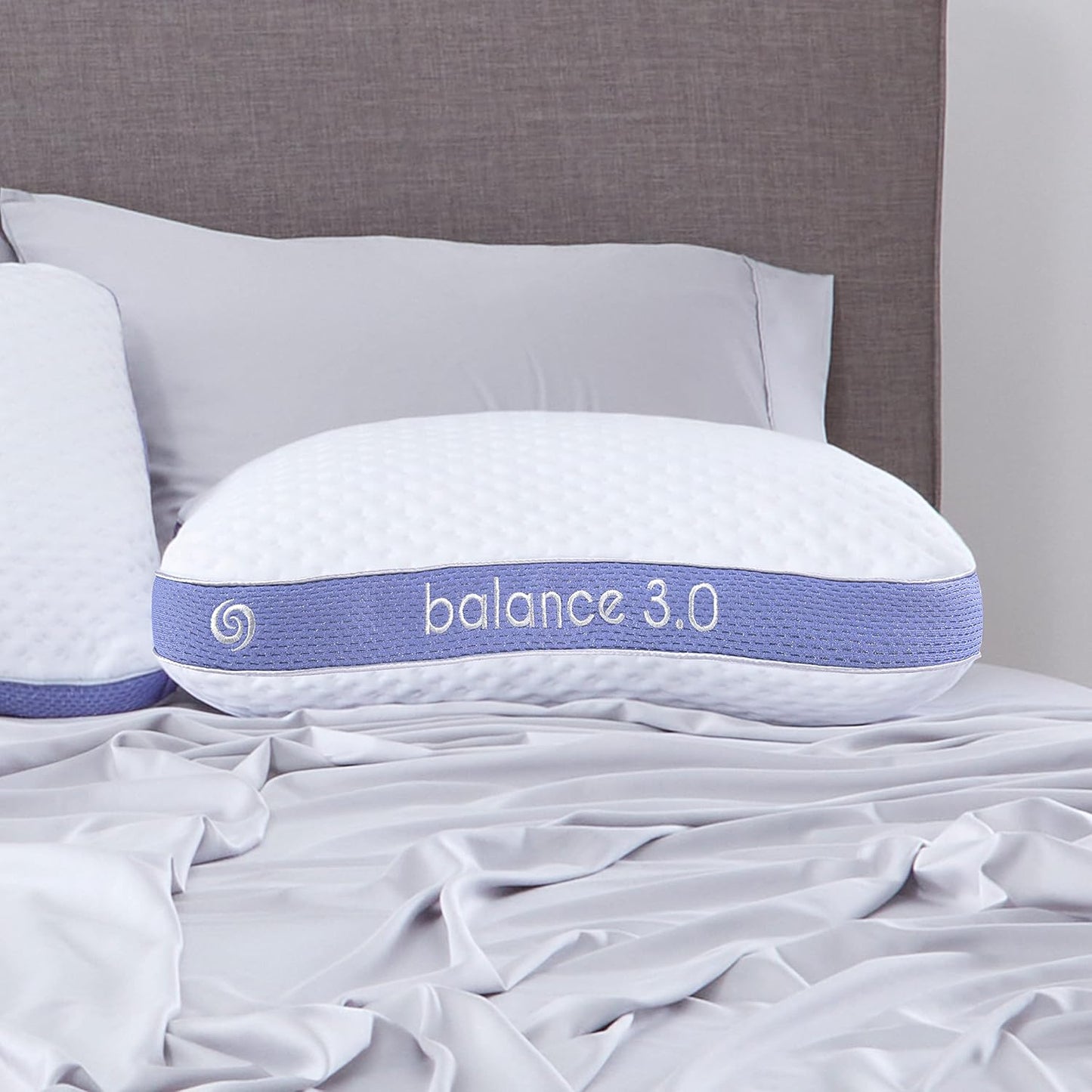 Bedgear Balance Cuddle Curve Performance Pillow - Size 3.0 - Moisture-Wicking Pillow for Side Sleepers - Medium Firmness Bed Pillow- Hypoallergenic, Washable Removable Cover - 20" W x 26" L x 6.5" H