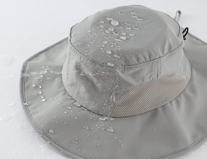 Home Prefer UPF50+ Mens Sun Hat Wide Brim Fishing Hat for Men UV Protection Womens Beach Bucket Hat for Golf Hiking Gardening