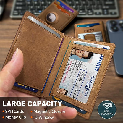 Airtag Wallet for Men- with Money Clip Gift Boxed, Magnetic Closure Slim - Image 2