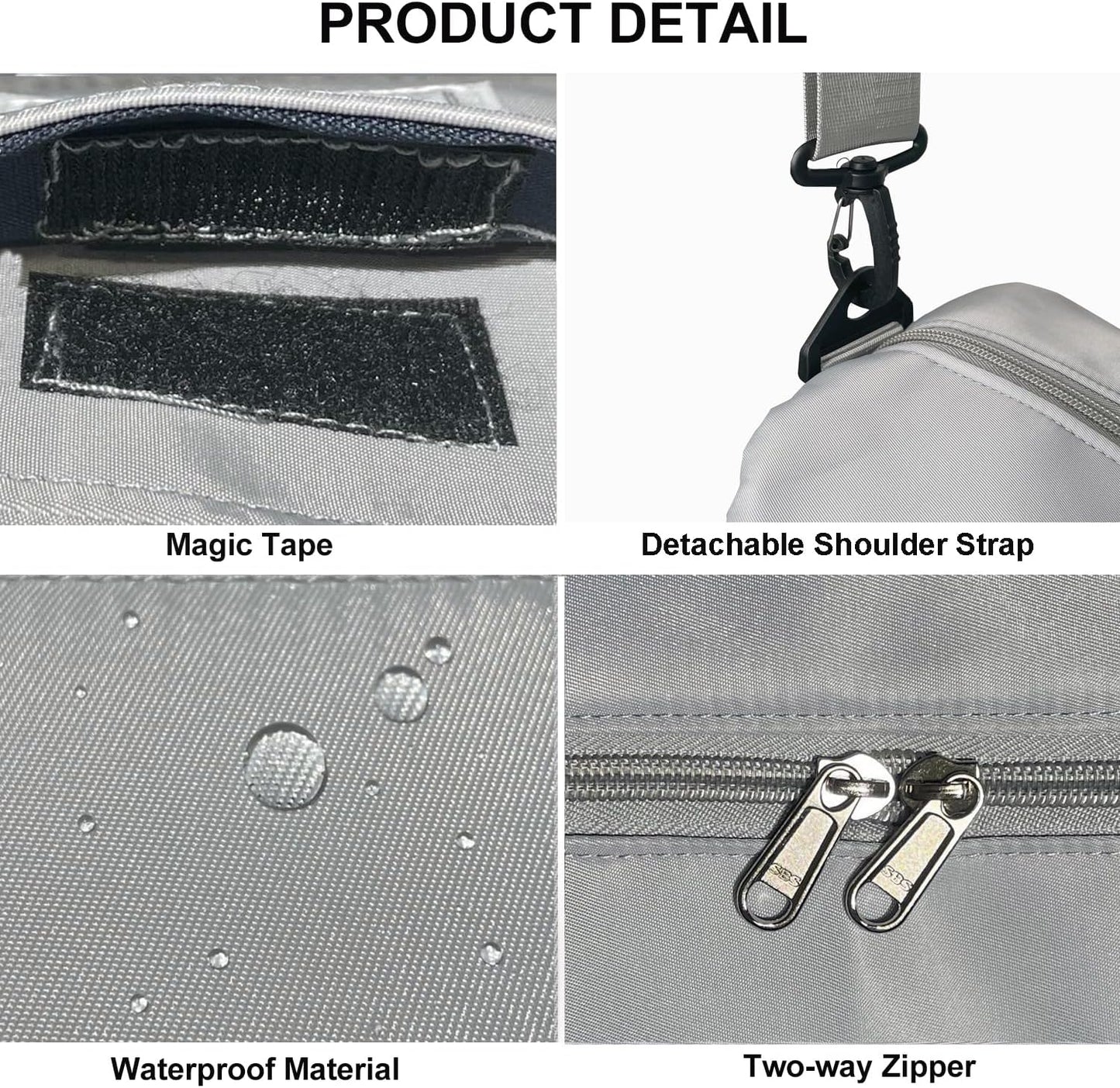 Travel Duffle Bag, Waterproof Sport Tote Gym Bag for Women Men, Overnight Weekender Carry On Bag with Wet Pocket