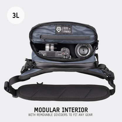 WANDRD ROGUE V1 3L Sling: Compact Camera Sling and Crossbody Bag with Fast Access, 3-Way Carry– Lightweight Everyday Bag Great for Travel, Photography, and Daily Use (Aegean Blue)