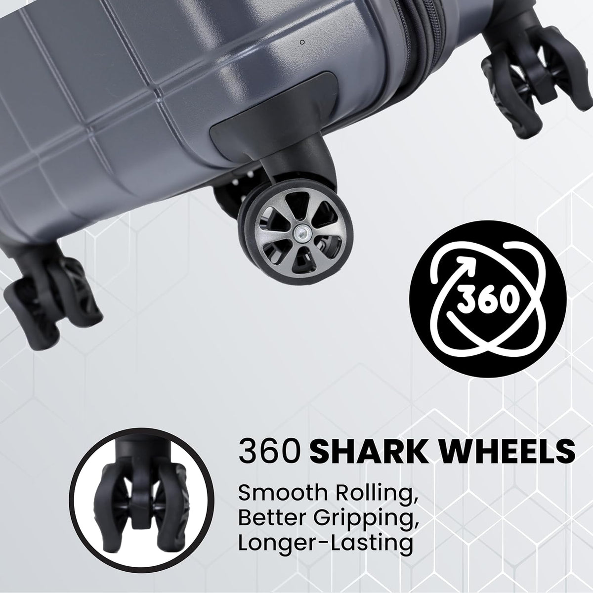 Spyder Carve 25 Inch Medium Expandable Hardside Upright Suitcase, with 360° Spinner Wheels, TSA Approved Lock, Gray