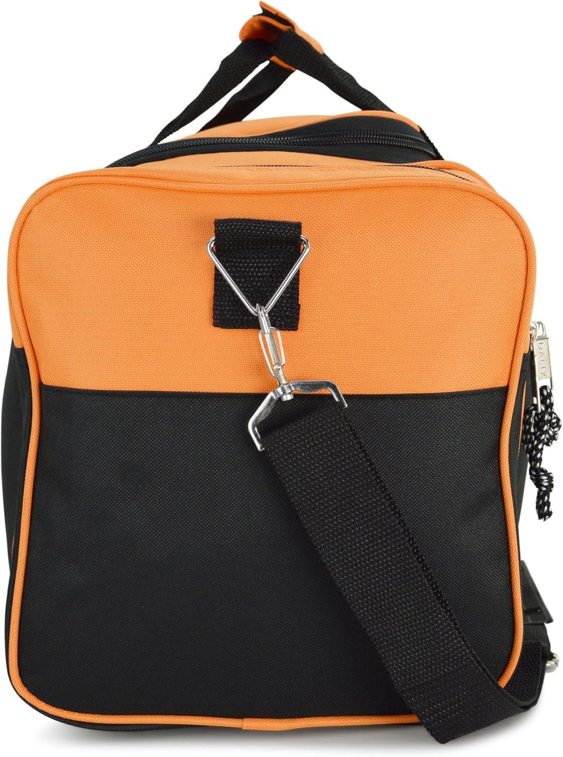 DALIX 21" Blank Sports Duffle Bag Gym Bag Travel Duffel with Adjustable Strap in Orange