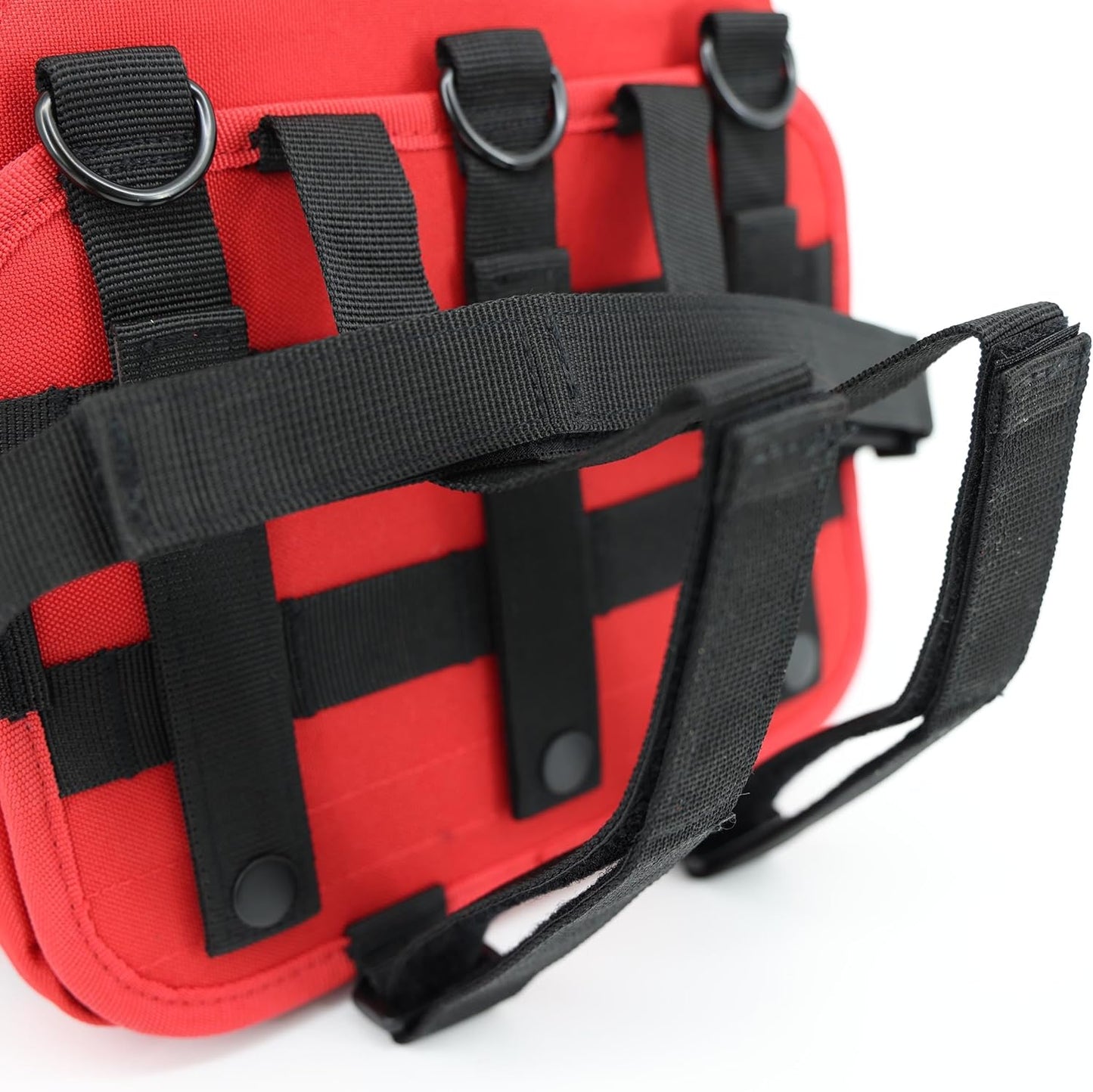 Lightning X Rip-Away Officer's Patrol Tactical Gunshot & Trauma IFAK Kit w/Headrest Mount - RED