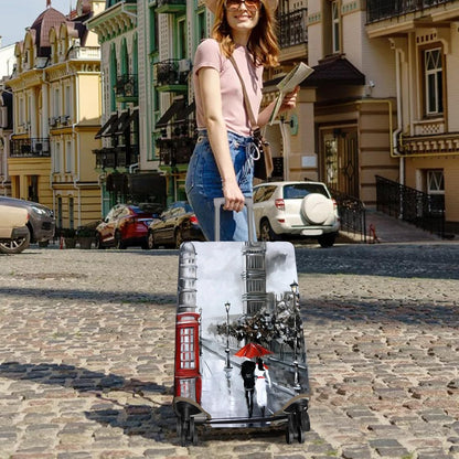 Travel Luggage Cover Suitcase Protector Fits 18-32 Inch Wheel Covers PatternedTravel Related Items Flower Luggage Protector Elastic S