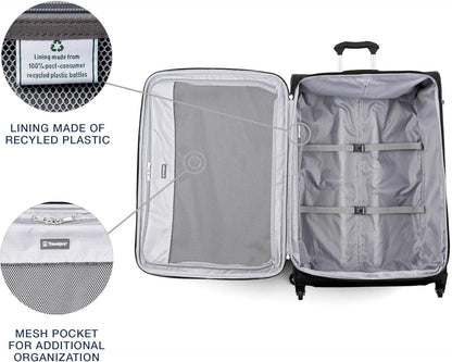 Travelpro Maxlite 5 Softside Expandable Checked Luggage with Spinner Wheels, Lightweight, 29-Inch — Black