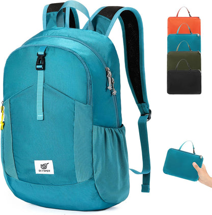 SKYSPER Small Hiking Backpack for Men Women 20L RFID Packable Daypack Ultralight Foldable Back Pack Lightweight Collapsible Travel Day Pack