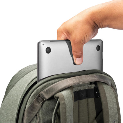 Peak Design Travel Backpack 30L, Sage, Expandable 27-33L Design, Rear and Top Access, Weatherproof Shell, Laptop Sleeve, Ideal for Travel or Everyday Carry, Versatile Backpack for Men and Women