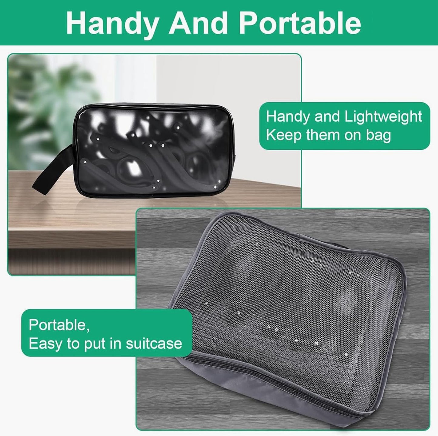 12 PCS Black Portable Folding Clothes Hangers,Black Foldable Hangers Lightweight Travel Accessories,Non-Slip Folding Hangers for Clothes for Travel and Home