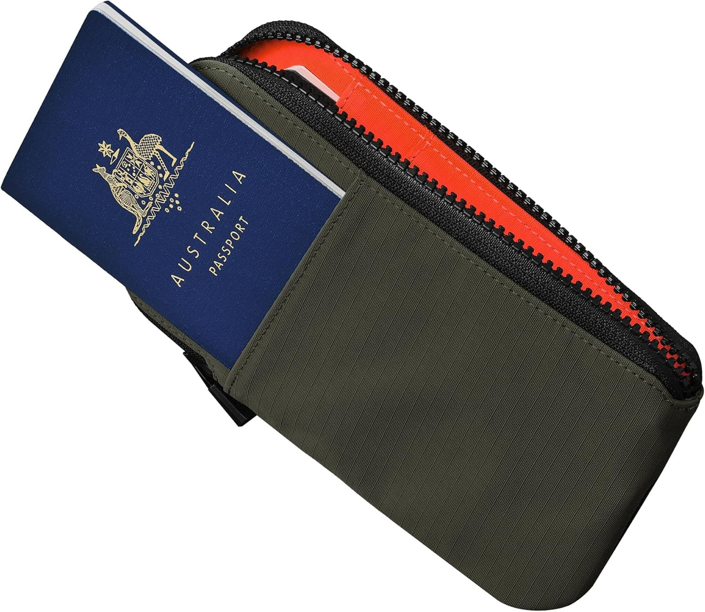 ALPAKA Zip Travel Wallet - Store Your Travel Accessories Efficiently - 3 Internal Pockets For Your Passport and More - 2 Card Slots - Made From Recycled and RFID-Protective Material