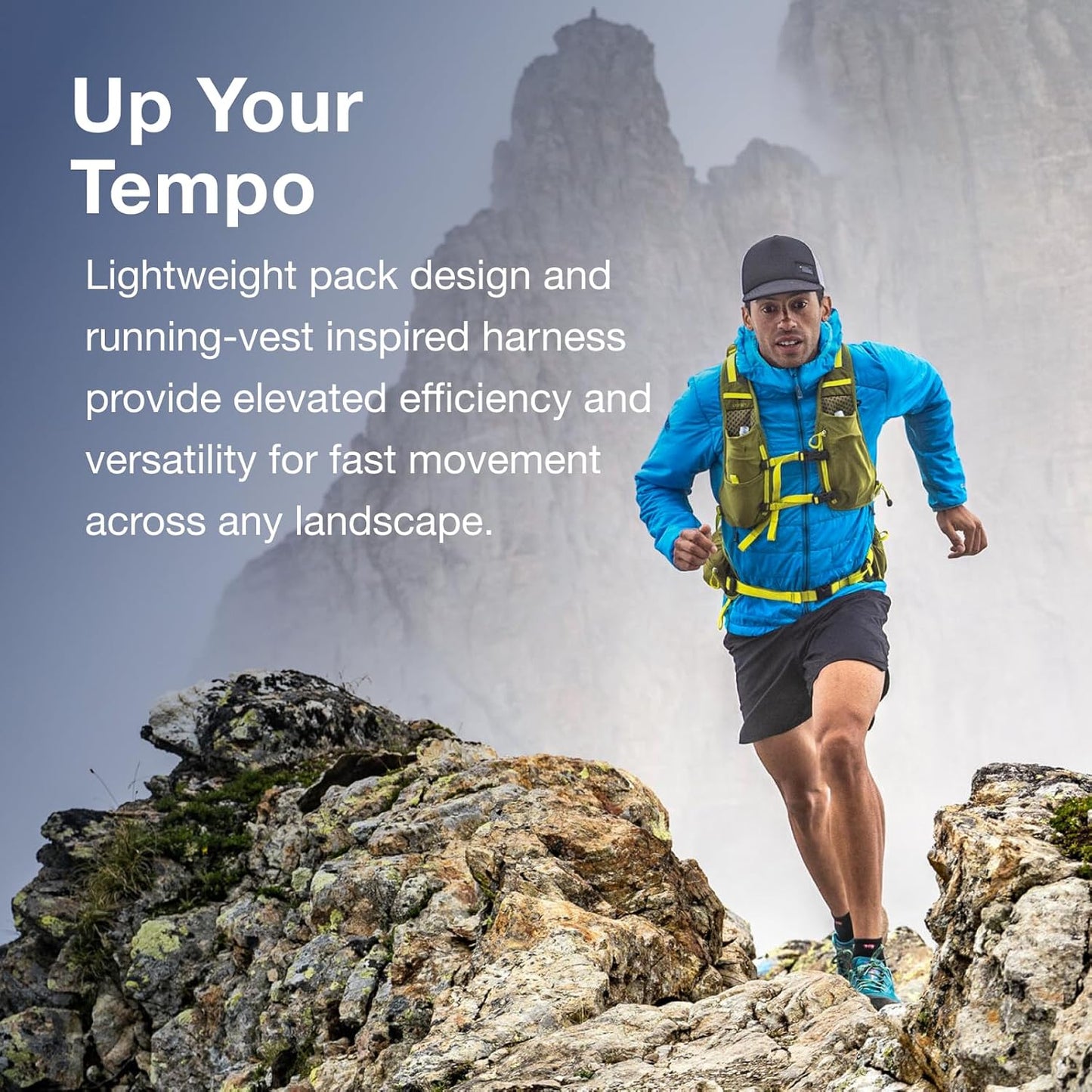 Osprey Talon Velocity 30L Men's Hiking Backpack, Dark Charcoal/Tumbleweed, L/XL