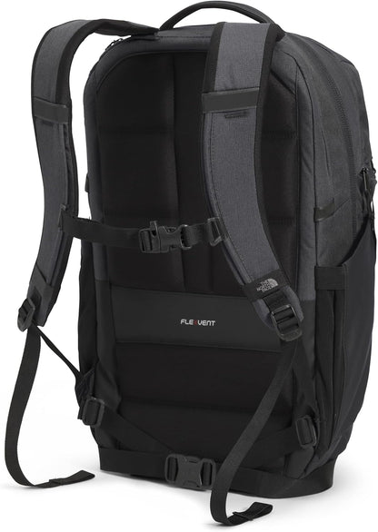 THE NORTH FACE Surge Commuter Laptop Backpack | Daypack with Water Repellent Finish, 16" Laptop Sleeve, Reflective Details, Asphalt Grey Light Heather/TNF Black-NPF, One Size