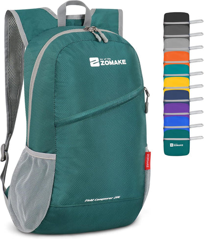 ZOMAKE Lightweight Packable Backpack 20L, Foldable Backpacks Small Daypack for Hiking Water Resistant Day Bag for Travel