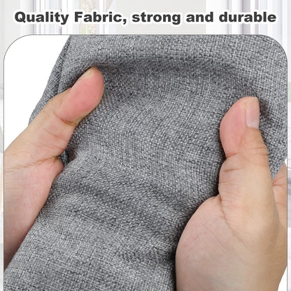 Large 17" 36 Quart Collapsible Stackable Storage Bins with Lids, 5 Packs Gray Foldable Fabric Closet Storage Boxes with Lids, Heavy-duty Linen Cube Baskets(17 x 12 x 11)