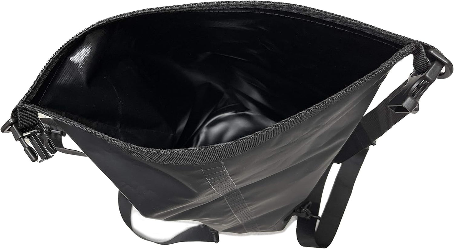 EliteShield Waterproof Dry Bag backpack Roll Top Closure Rafting Boating Black 10L With Free Phone case