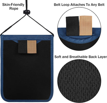 Travel Pouch Neck Wallet Family Passport Holder Organizer Case with RFID Blocking