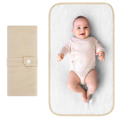 Accmor Portable Diaper Changing Pad, Waterproof Foldable Baby Changing Mat for Travel, Baby Essentials Shower Registry Gifts