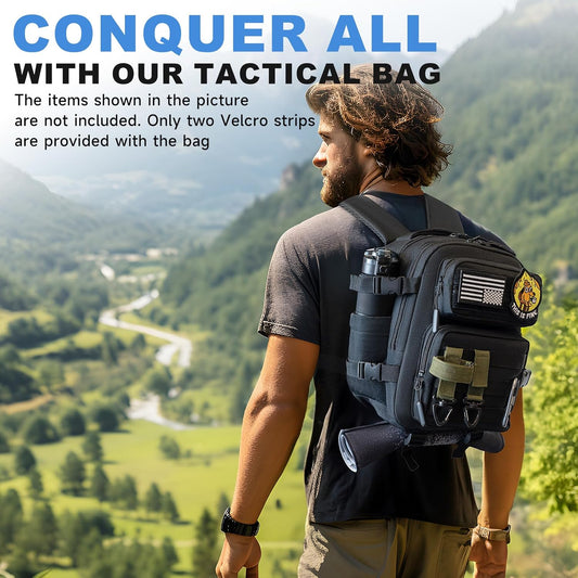 kcross 12L Mini Tactical Backpack for Men and Women, Tactical Backpack Small for Hiking, Small Tactical Bag