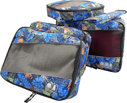 5 Set Packing Cubes for Travel Large Suitcase Luggage Organizer Bags Travel Accessories Vacation 4 Cubes 1 Laundry Pouch Bag