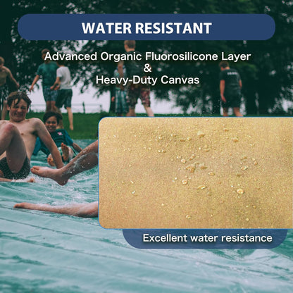 12’x12’ Canvas Tarps Heavy Duty Waterproof Tarpaulins with Aluminum Grommets,UV Resistant, 22Mil Multipurpose Drop Cloth, 14oz Cover Sheet for Outdoor and Indoor Use with Ropes Yellow