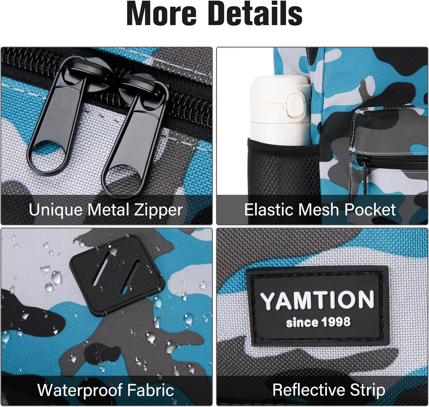 School Backpack,Bookbag Men and Teen Boy Schoolbag with USB Charging Port for High School College