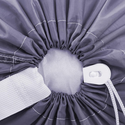 HOMEST XL Nylon Laundry Bag with Strap, Large Dirty Garments Organizer, Easy Fit a Hamper or Clothing Basket, Can Carry Up to 4 Loads of Clothes, Gray