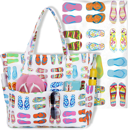 Waterproof Beach Tote Pool Bags for Women Ladies Extra Large Gym Tote Carry On Bag With Wet Compartment for Weekender Travel