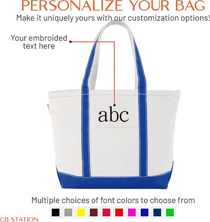 CB STATION Medium Classic Canvas Tote Bag - Image 5