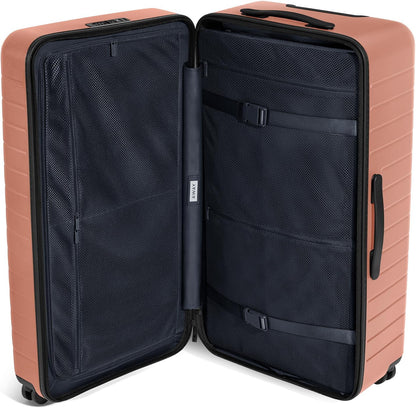 Away Large Trunk Luggage, 31 Inch Hardside Suitcase with Spinner Wheels, Lightweight & Durable, TSA Lock, Ideal for Long Trips, Clay Pink