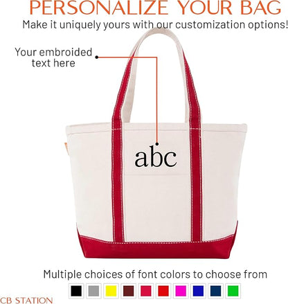 CB STATION Medium Classic Canvas Tote Bag - Image 5