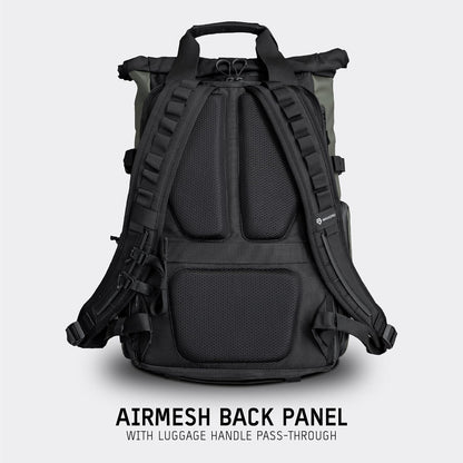 WANDRD PRVKE 21L, V3 Backpack: Weather-Resistant Travel & Camera Backpack with Laptop Sleeve, Quick Side Access, Clamshell Opening – Ideal Photography & Travel Bag (Wastach Green)