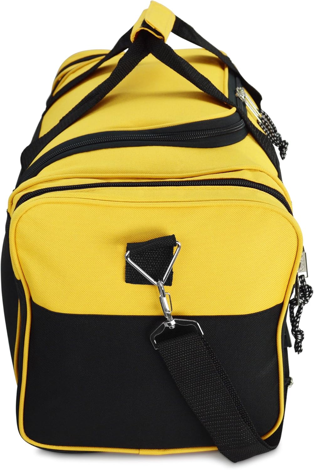 DALIX 21" Blank Sports Duffle Bag Gym Bag Travel Duffel with Adjustable Strap in Gold