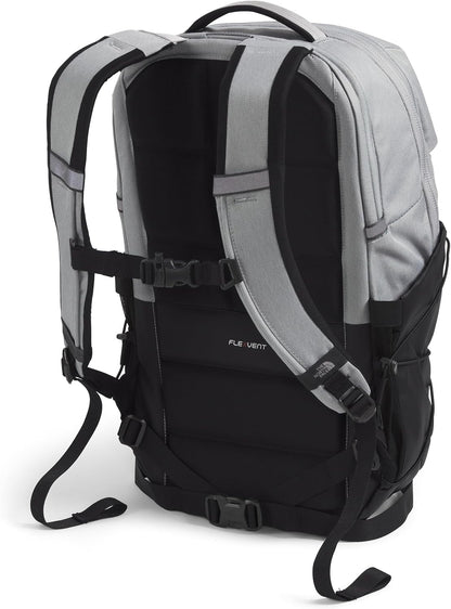 THE NORTH FACE Borealis Commuter Laptop Backpack | Water Repellent Finish, 16" Laptop Sleeve, Large Main Compartment for Everyday Carry, Meld Grey Dark Heather/TNF Black-NPF, One Size